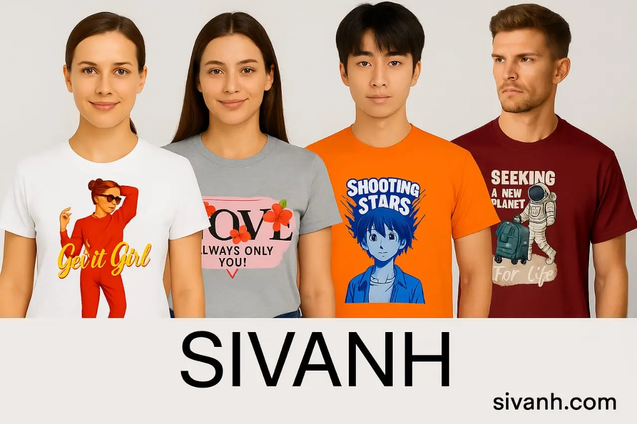 Have Variety Of Printed SIVANH VOGUE T-shirts