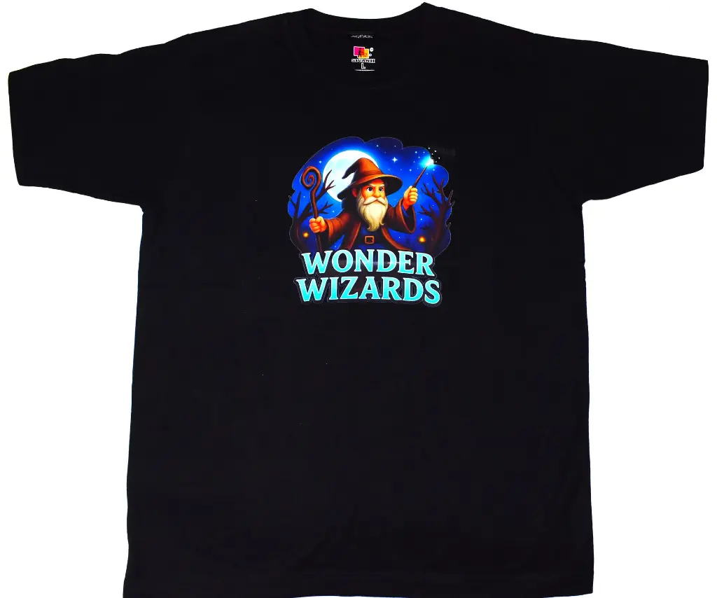 Black Wonder magical T shirt_Frint.jpeg.webp