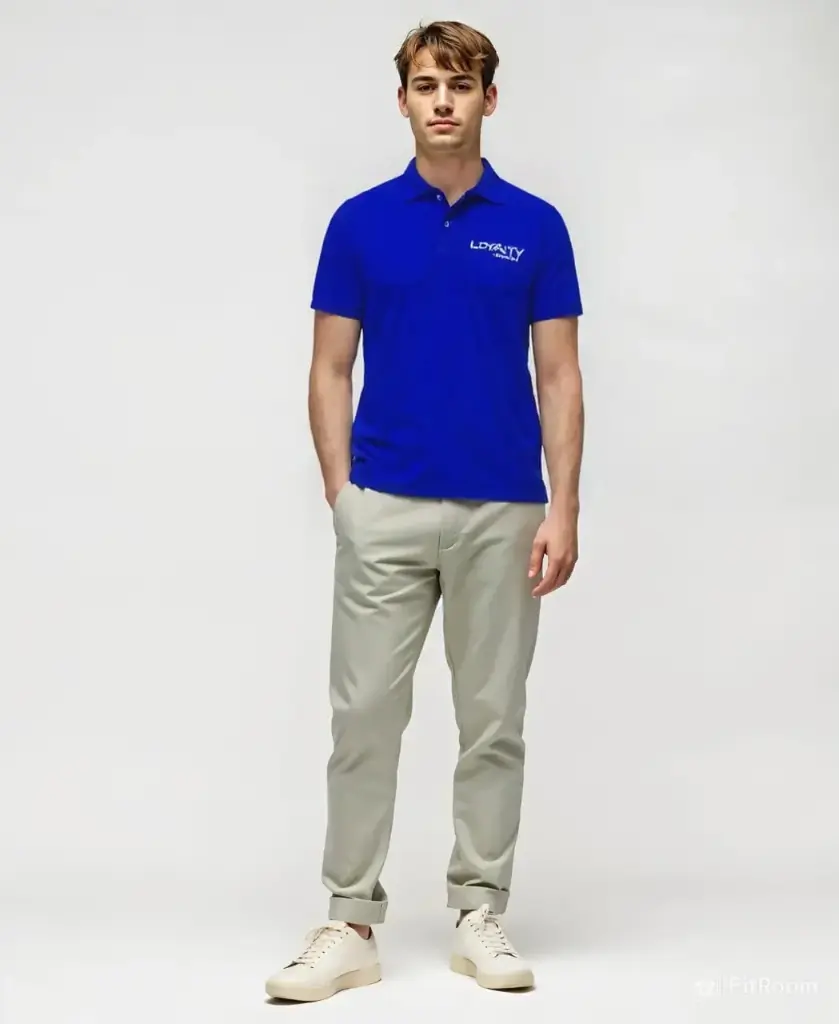 Royal Blue Collar Tshirt