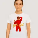 White Lady Round Neck T-Shirt