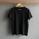 Black Plain Round Neck T-Shirt