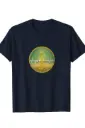 Navy Blue Innovative Round Neck T-shirt