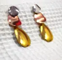 Three Layer Oval Earrings