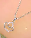 Silver Crown Chain Pendant