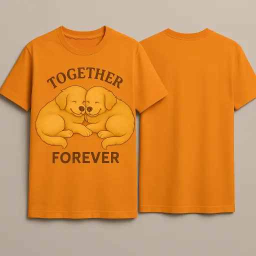 [SVTSHIRTORANGE2] Orange Love Forever T-Shirt