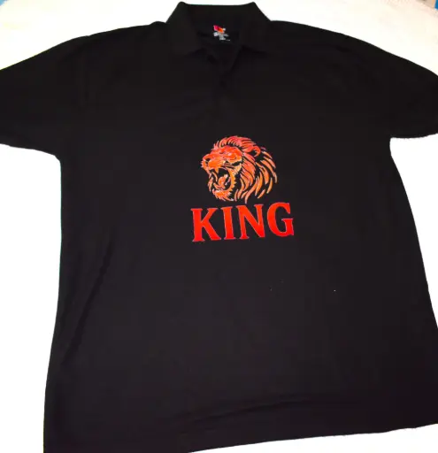 Black King Round Neck T-Shirt